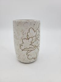 Image 2 of White Peony Tumbler 