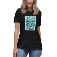 Image 4 of Women's Relaxed T-Shirt, Cowgirl tee, Western