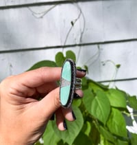 Image 2 of ⋆✶ Turquoise + Opal Inlay 3 Band Ring ✶⋆ Size 6.5 ⋆