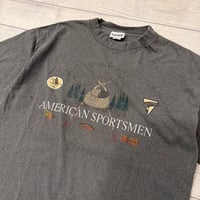 Image 2 of Vintage American Sportsman Tee Grey - XL