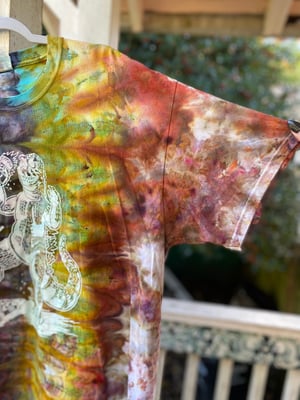 Image of XL Godzilla Be Gay Do Crime Tie Dye Shirt 5