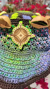 Image 1 of Pow Wow Crochet Cosmic Cap