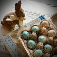 Image 5 of Set of 12 Spun Cotton Eggs, Naturalist Style (4 options)