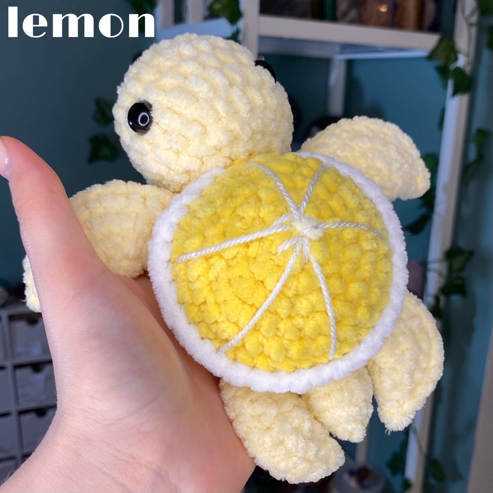 Image of Crochet Fruit Turtle (6 options)