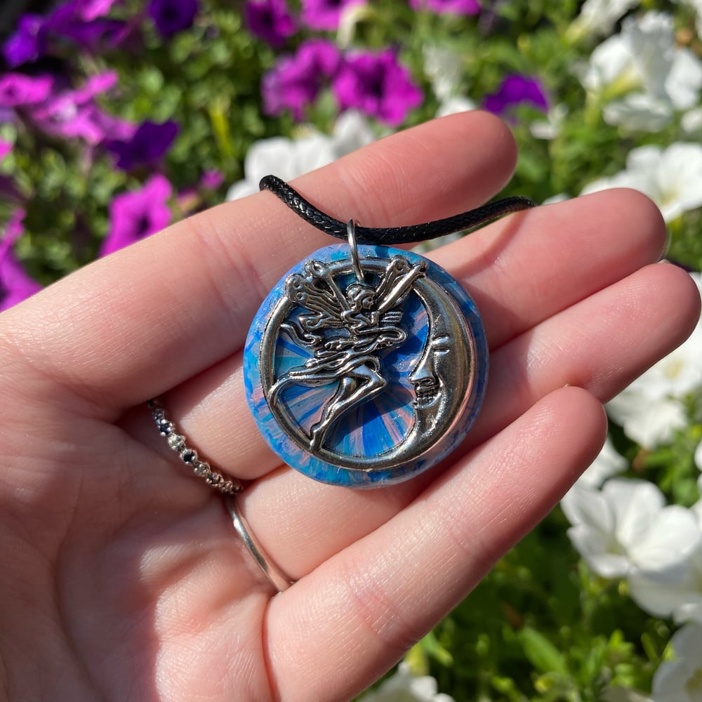 Image of cotton candy fairy necklace