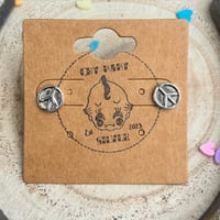 Peace and love earrings 