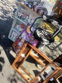 Image 2 of Luxurious Cowhide Bar Stools: