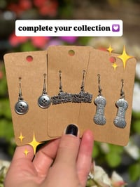 Image 4 of button earrings