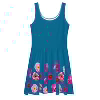 Image 1 of GARDEN BEAUTY CERULEAN DRESS