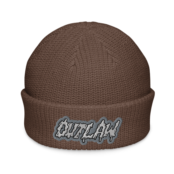 Image of Outlaw Drip Beanie (Grey Man)