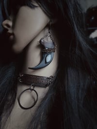 Image 3 of Cast bear claws & moonstone hangers PRE-ORDER- 2 available 