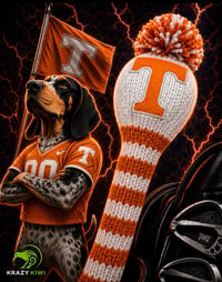 Image 1 of Tennessee Volunteers orange College football GOLF club custom COVER Perfect Father’s Day Gift!