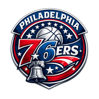 Image 3 of 76ers inspired Tshirt 