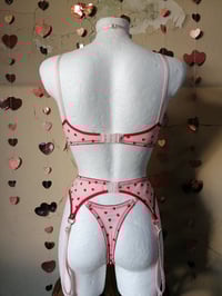 Image 4 of Red Hearts Mesh Bra