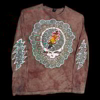 Image 1 of Large unisex Stealie Long Sleeve brown