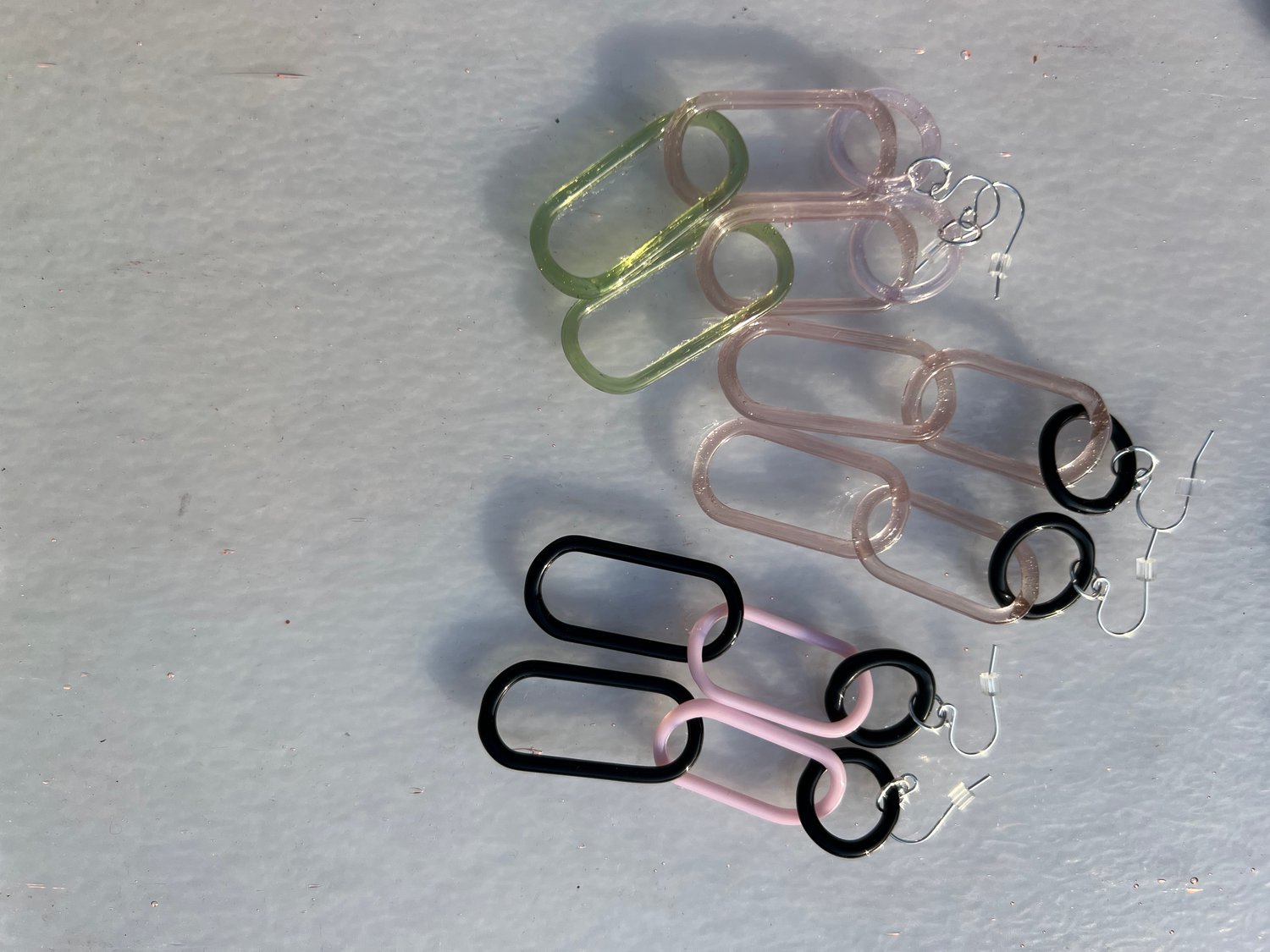 Image of Watermelon Fade Earrings (o00)