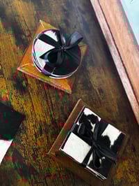 Image 1 of Cowhide Coasters 