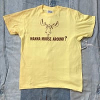 Image 2 of 1980s Wanna Moose Around Tee Sz Large