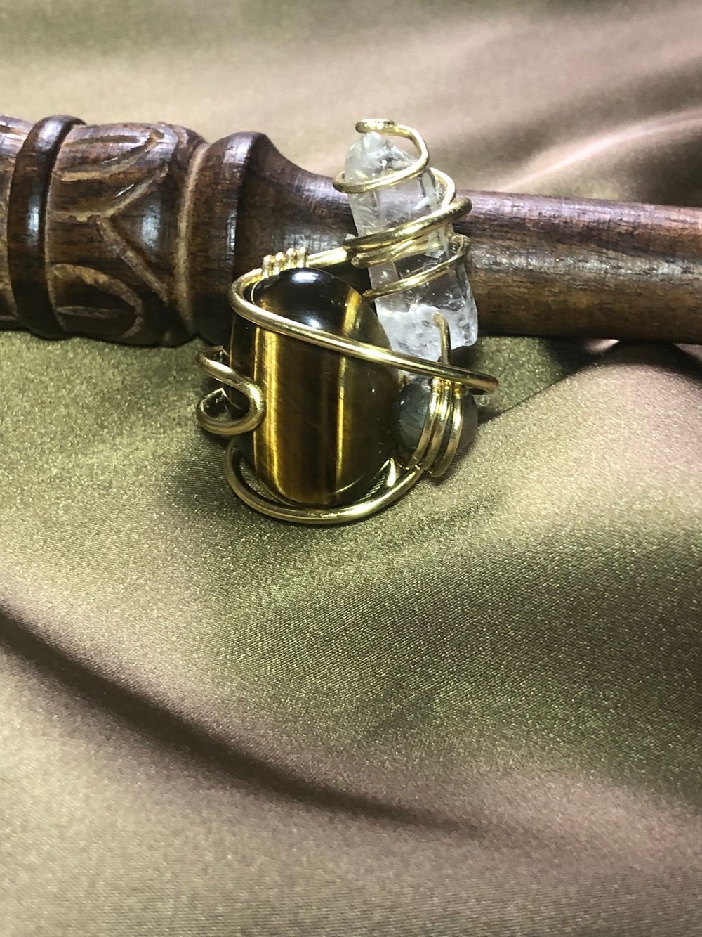 Image of Aura Shield | Tigers Eye Ring 