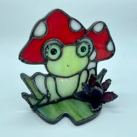 Image 3 of Frog & Mushrooms Candle Holder 