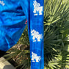 Triangle unicorn blue tie dye 