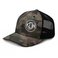Image 5 of KDH Circle Logo Camouflage trucker hat