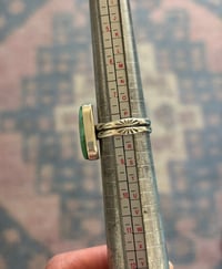 Image 4 of Royston Turquoise Stamped Band Ring (Size 7.75-8) 