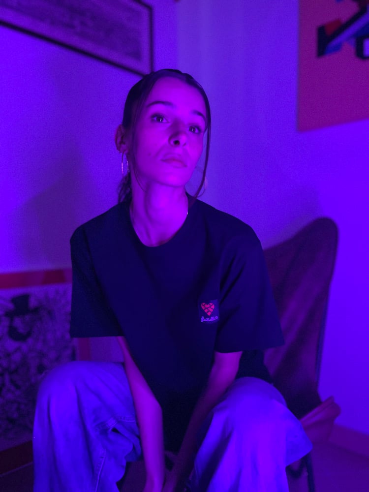 CUORE OVERSIZE TEE / black Image 3