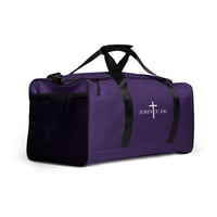 Image 3 of John 3:16 Duffle Bag Purple