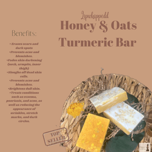 Image of Honey, turmeric & Oats Skin Brightening Bar 