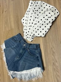 Image 3 of Polka dot boned corsets - 2 colours 