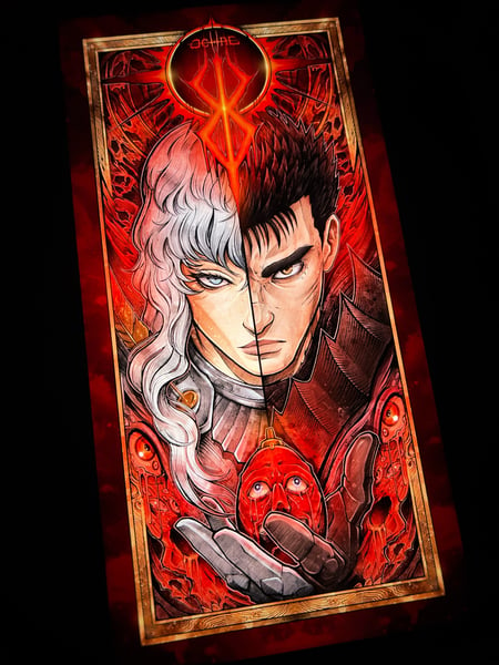 Image of Berserk Guts Griffith (double Size Print)