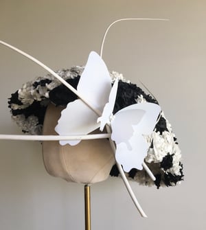 Image of Black n white hat. ON SALE