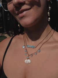 Image 4 of Aquamarine Horizon Necklace