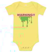 Image 7 of Baby Short Sleeve Onesie - Warning! Toxic Dump!