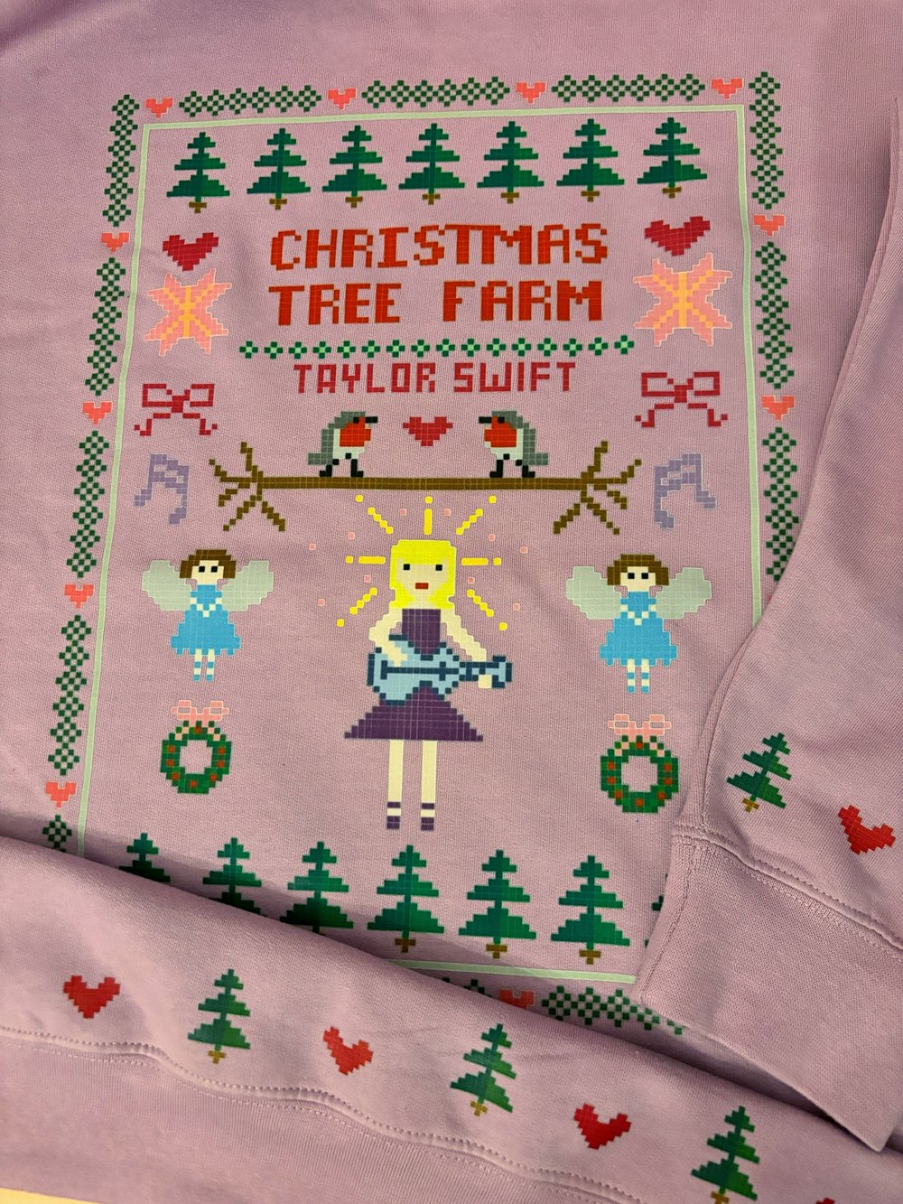 Image of Taylor Christmas Tree Farm Cross Stitch Style