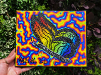 Image 3 of Psychedelic butterfly painting 
