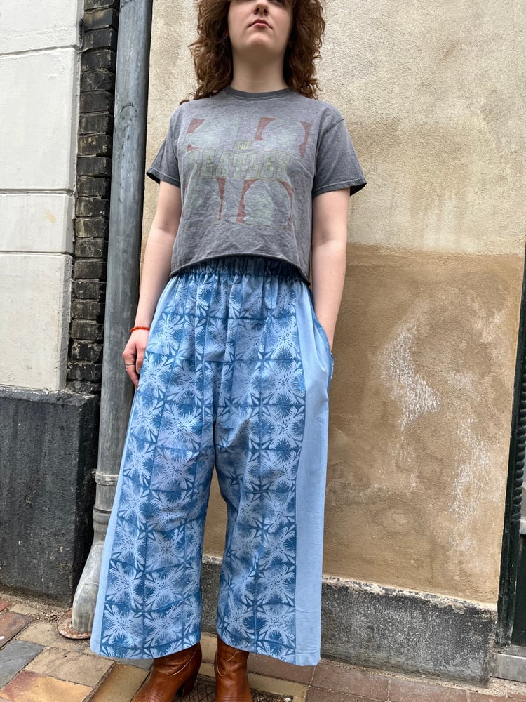 Image of Oversize pants blue batik  (xs-xxl))
