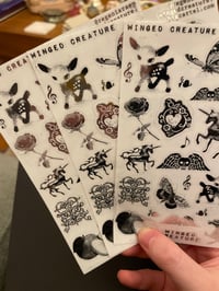 Image 4 of Silver foil transparent stickers