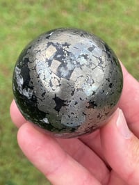 Image 3 of Pyrite In Magnetite Sphere #1421