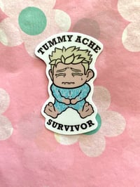 Image 5 of Trigun Stampede Vash “Tummy Ache Survivor” Sticker