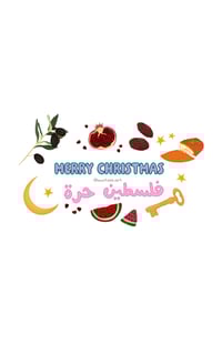 Merry Christmas, Free Palestine Christmas Card 