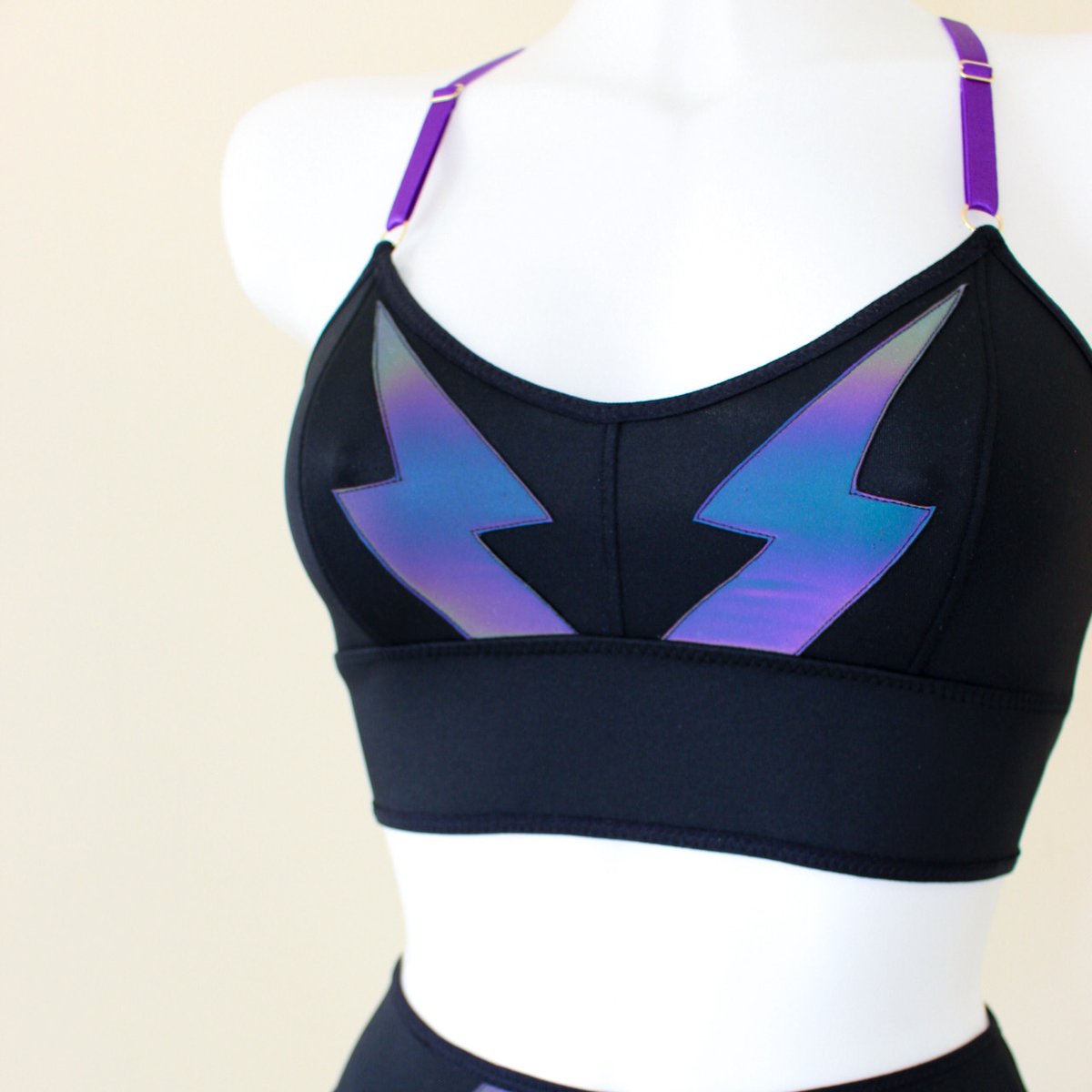 Rocket Holographic Longline Bra Top -  Ireland