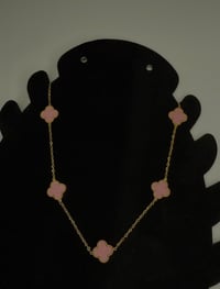 Image 4 of clover necklace 18k gold plated water proof and tarnish free 
