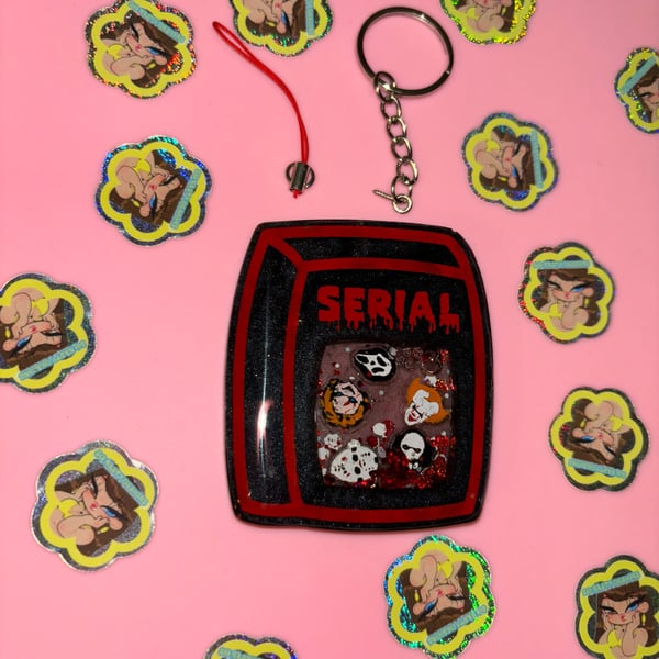 Image of Box of Serial Shaker Keychain