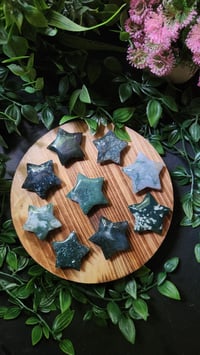 Image 1 of Moss Agate Star