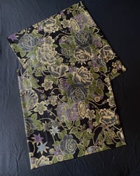 Image 4 of Japanese Black Floral Pillow cases (PAIR)