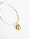 PEARLS AND SHELL NECKLACE