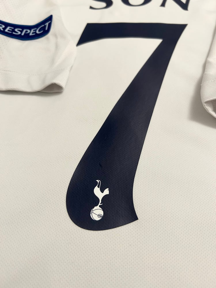 Image of Tottenham Hotspur “SON 7” 2017/18 Home Shirt + UCL patches (M)