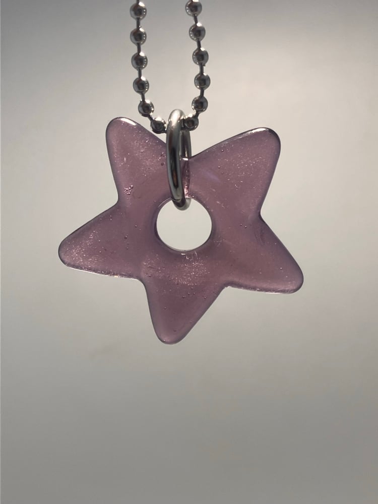 Image of purple satin star